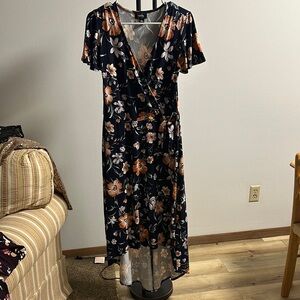 Floral Wrap Dress